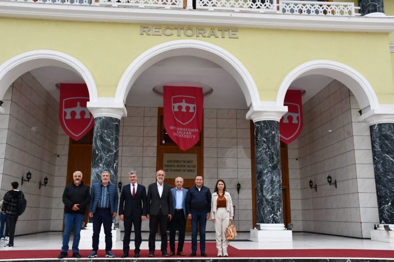 Genel Başkanımız Mehmet Şahin Uluslararası Balkan Üniversitesini ziyaret etti